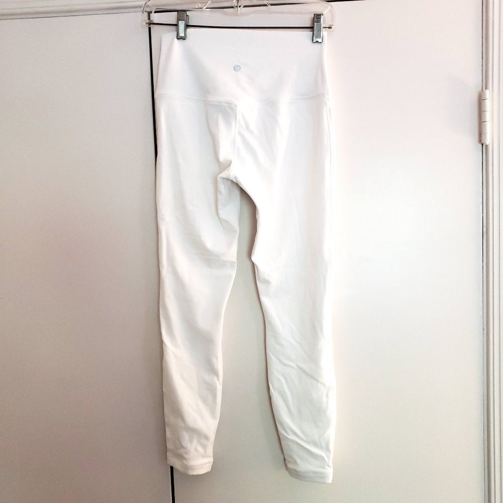 Lululemon White Align Leggings, Size 6